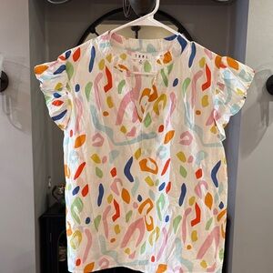 THML Multicolor Women’s Blouse with Playful Pattern
